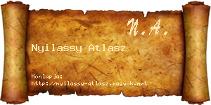 Nyilassy Atlasz névjegykártya